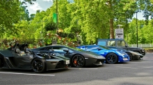 KTM X-Bow, Lamborghini Aventador, Bugatti Veyron, Mercedes-Benz G-class